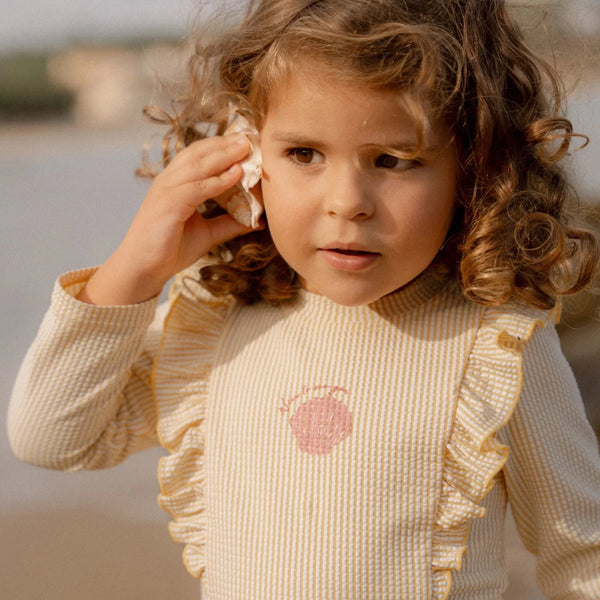 Little Dutch - Zwemshirt - lange mouw - Lemon Yellow