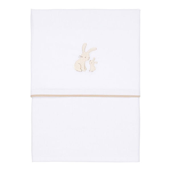 Little Dutch - Geborduurd Laken baby Bunny, Lakens, Little Dutch, Keekabuu