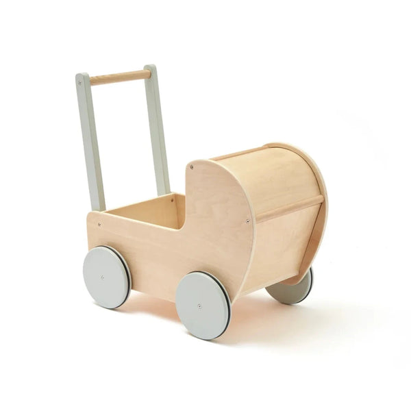 Kids Concept - Puppenwagen mit Laken und Kissen - Natural