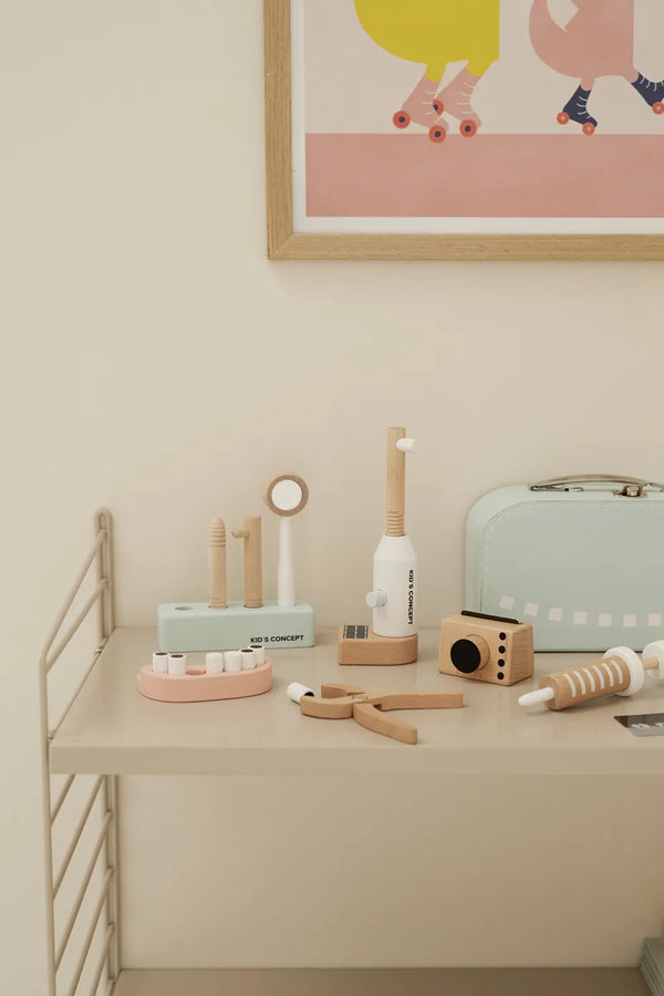 Kids Concept - Houten Speelgoed - Kid's Hub - Tandarts Set met 19 Onderdelen