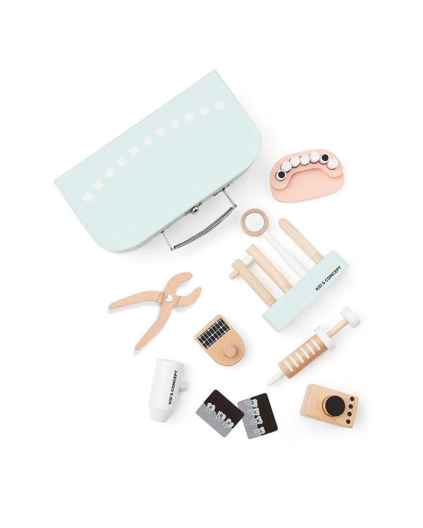 Kids Concept - Houten Speelgoed - Kid's Hub - Tandarts Set met 19 Onderdelen