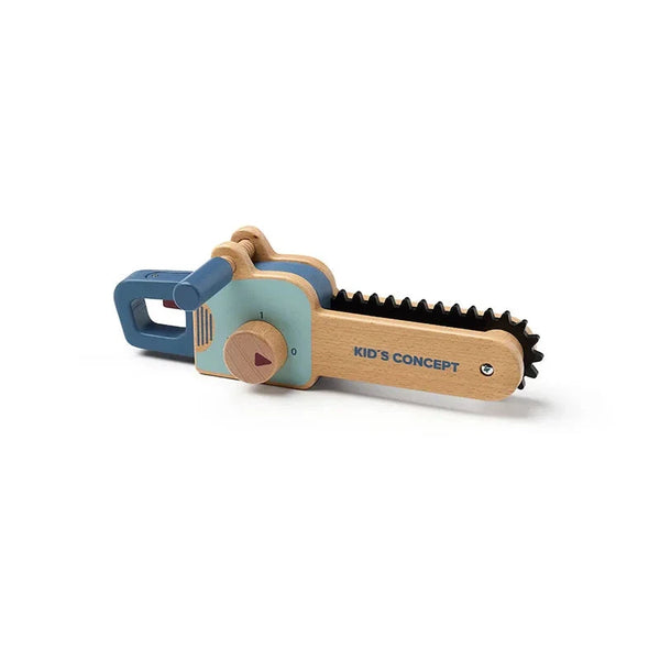 Kids Concept - Tronçonneuse en bois - Jouet scie à moteur - Hub's Kid's - Idéal pour les jeux de rôle