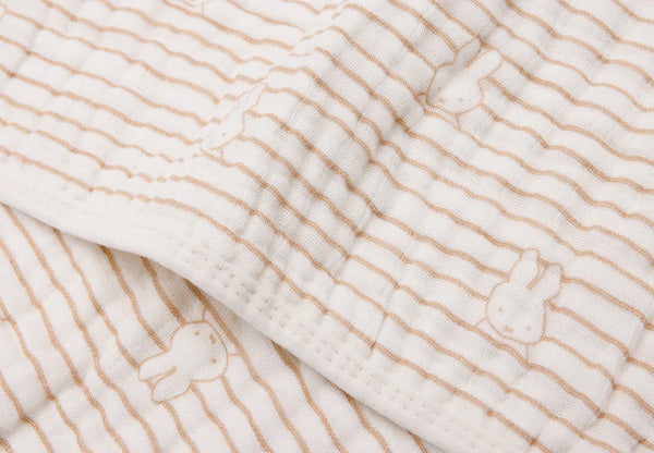 Jollein - Hydrofiel Wieg deken 75x100cm Miffy Stripe - Keekabuu