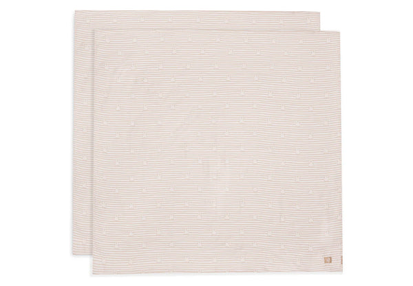 Jollein - Hydrofiele Multidoeken -  Miffy Stripe (115x115cm) 2 pack - Keekabuu