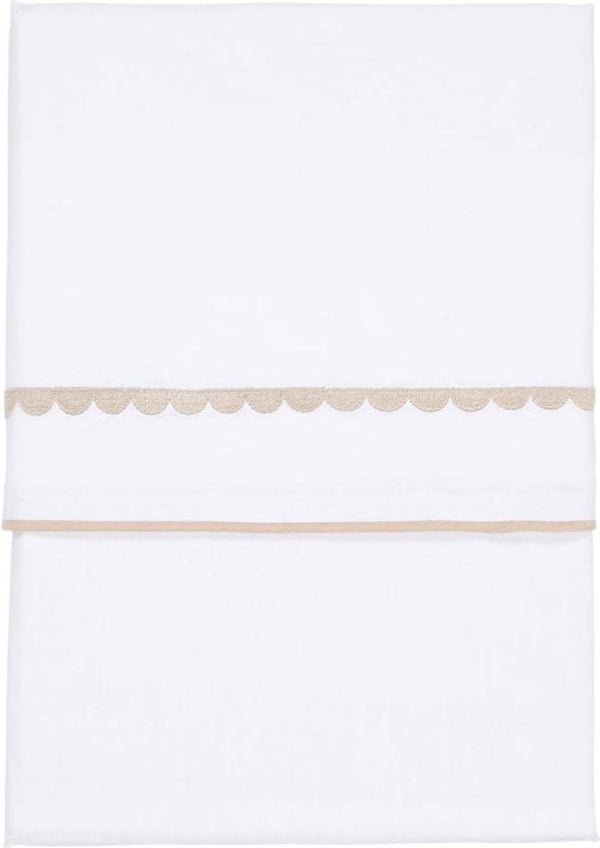 Little Dutch Ledikantlaken - 110 x 140 cm - Beige Rounded, Dekbedovertrekken, Little Dutch, Keekabuu