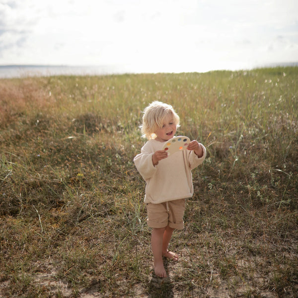 Mushie - Popi It Paint Palette - Sensorische Siliconen Speelgoed, Activiteitenspeelgoed, Mushie, Keekabuu