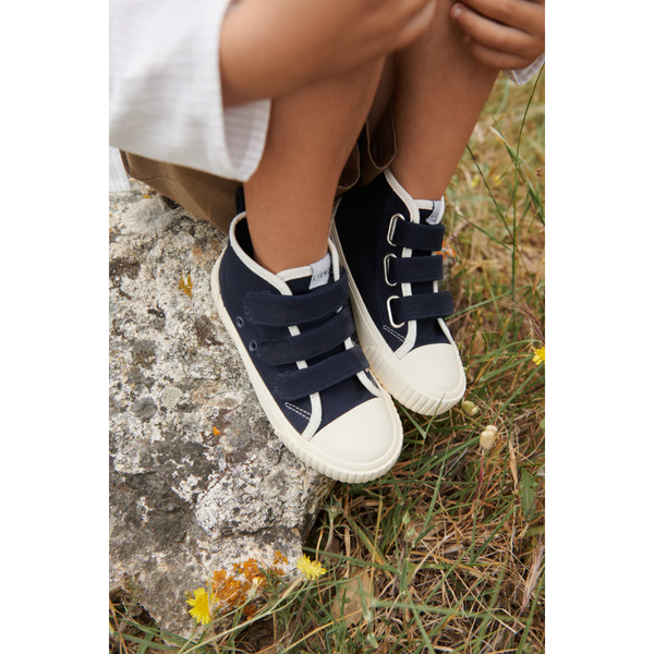 Liewood - Canvas Sneaker met Velcro - Midnight Navy - Keekabuu