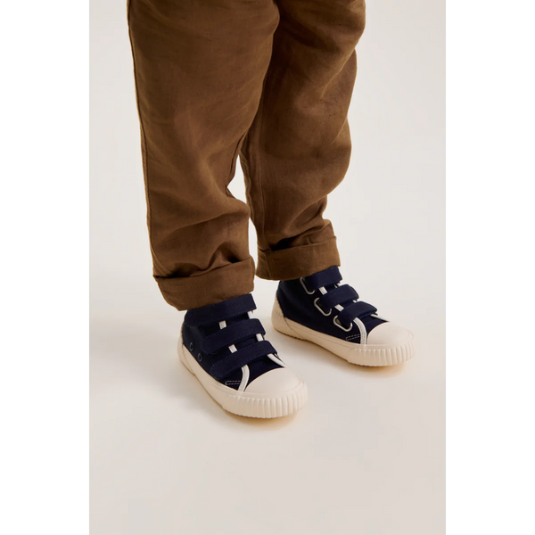 Liewood - Canvas Sneaker met Velcro - Midnight Navy - Keekabuu