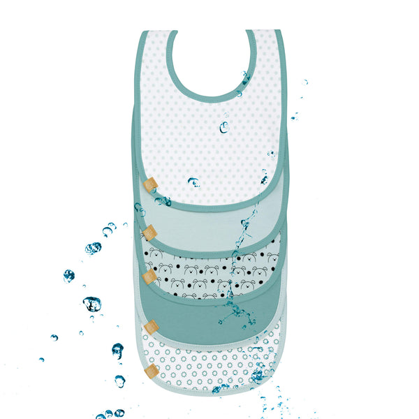 Lässig  - Slabbetje set van  5 stuks, Slabbetjes, Lässig, Keekabuu