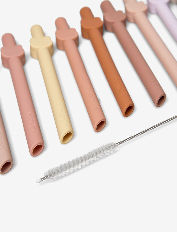 Liewood - Siliconen Rietjes - Badu Straw (10 stuks) - Keekabuu