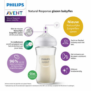 Philips Avent - Natural 3.0 zuigfles 330 ml - 2 stuks, Babyflessen, Philips Avent, Keekabuu