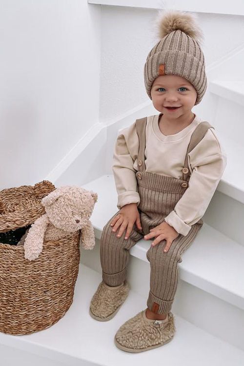 SAGA Copenhagen - Delpa - Salopette broekje - light oak - Keekabuu