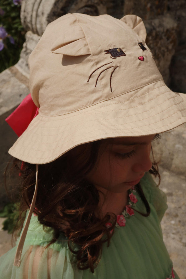 Konges Slojd - Sun hat Verbeena Bow Kitty - Creme Brulee