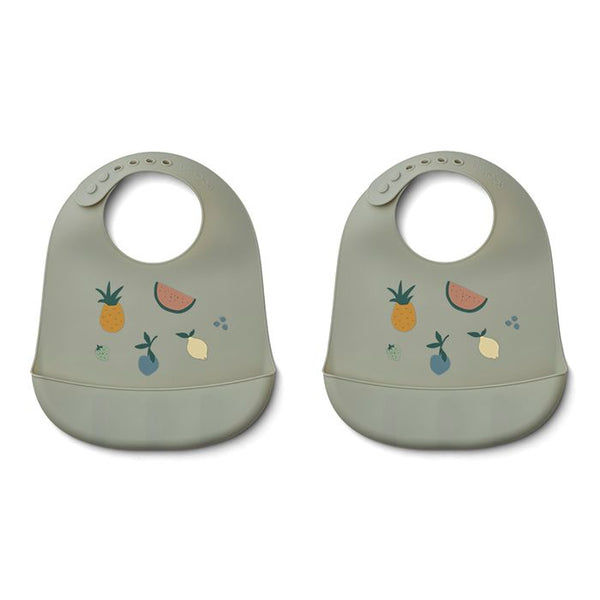 Liewood - Tilda Silicone Slabbetje (set van 2), Slabbetjes, Liewood, Keekabuu