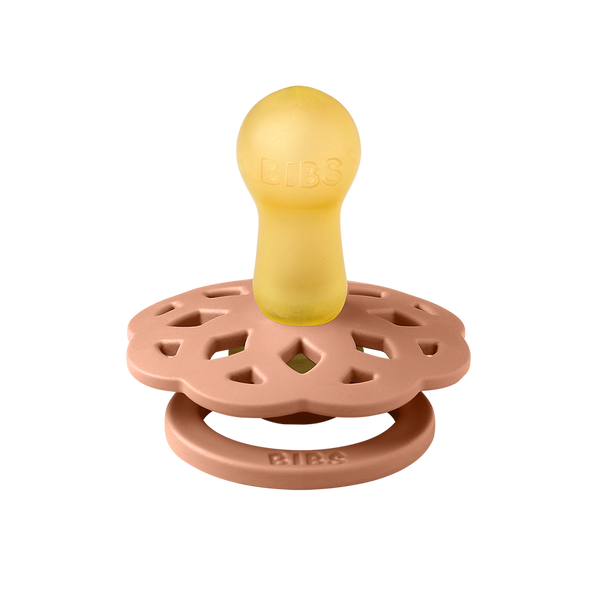 BIBS -Boheme Fopspeen Natuurlijk Rubber (2 stuks) Peach/Woodchuck, Fopspenen, Bibs, Keekabuu