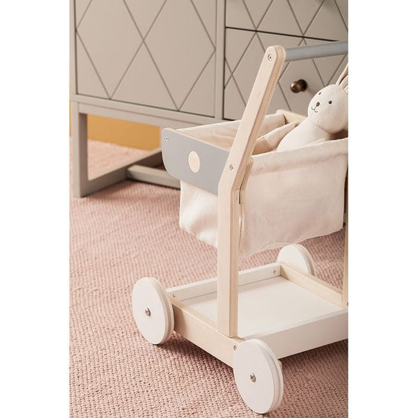 Kids Concept -  Houten Winkelwagen - Boodschappentrolley, Houten speelgoed, Kid's Concept, Keekabuu