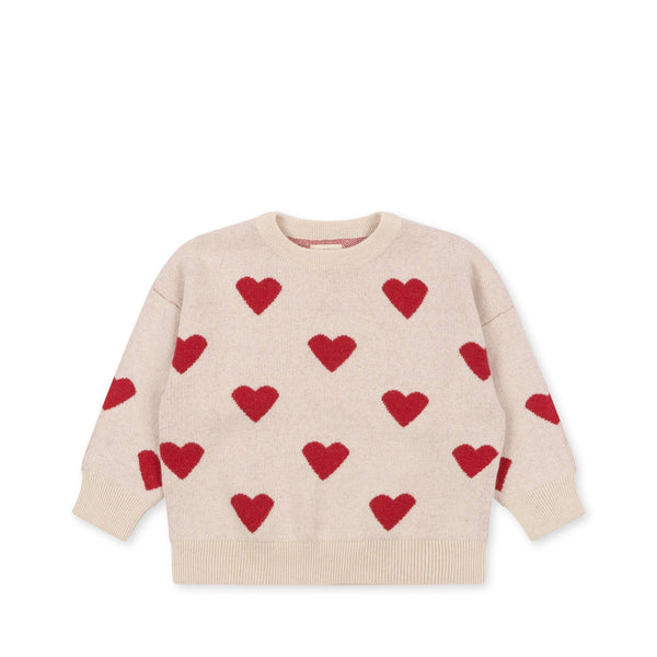 Konges Sløjd - Trui Buttercream Heart, Trui, Konges Slojd, Keekabuu
