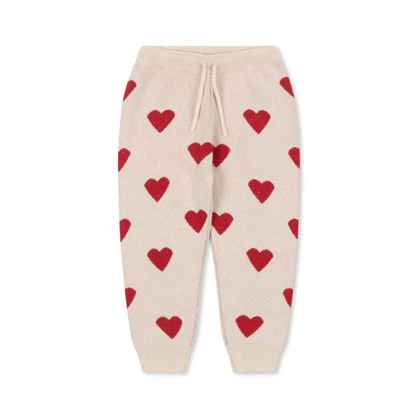 Konges Sløjd - Gebreide Broek - Buttercream Heart, Broeken, Konges Slojd, Keekabuu