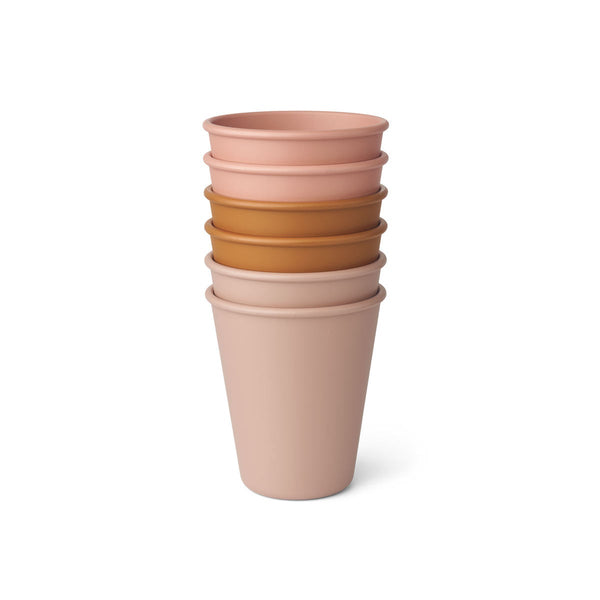 Liewood - Kinderbekers Carter (Set van 6 stuks), Drinkbekers, Liewood, Keekabuu