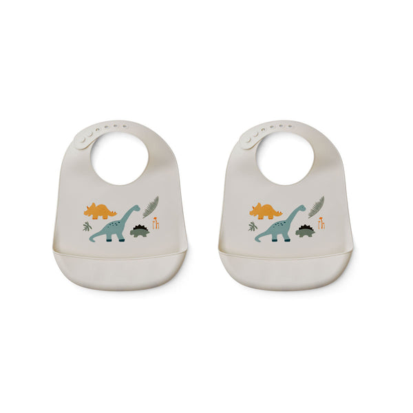 Liewood - Tilda Silicone Slabbetje (set van 2), Slabbetjes, Liewood, Keekabuu