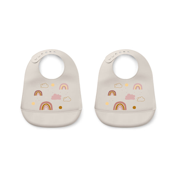 Liewood - Tilda Silicone Slabbetje (set van 2), Slabbetjes, Liewood, Keekabuu