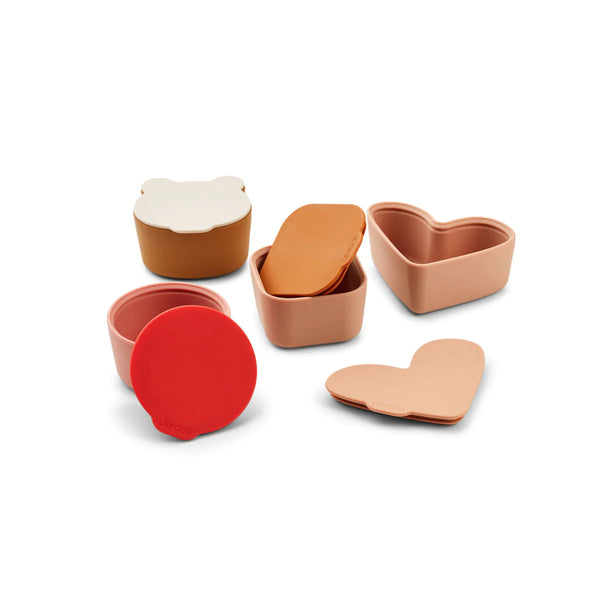 Liewood - Toto Snackbox 4-Pack, Snackbakjes, Liewood, Keekabuu