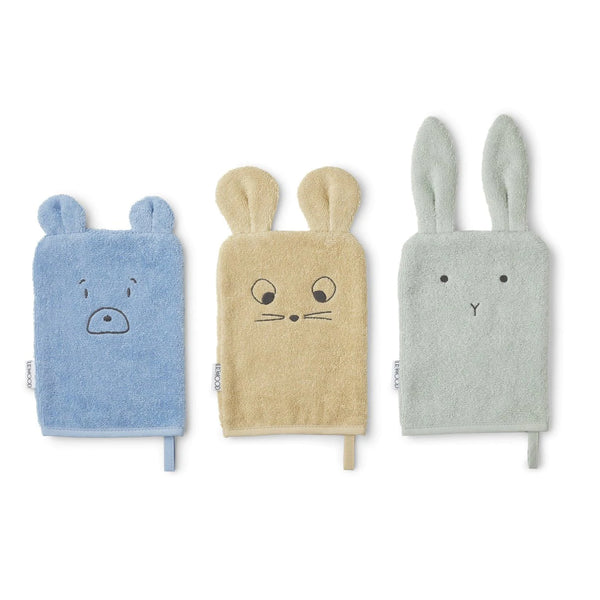 Liewood - Sylvester Washandjes (Set van 3), Washandjes, Liewood, Keekabuu