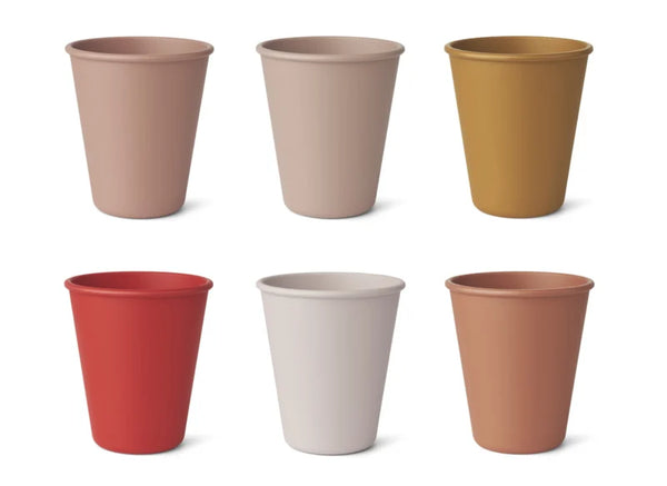 Liewood - Kinderbekers Carter (Set van 6 stuks), Drinkbekers, Liewood, Keekabuu
