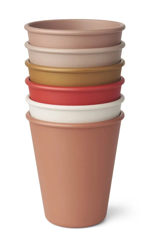 Liewood - Kinderbekers Carter (Set van 6 stuks), Drinkbekers, Liewood, Keekabuu