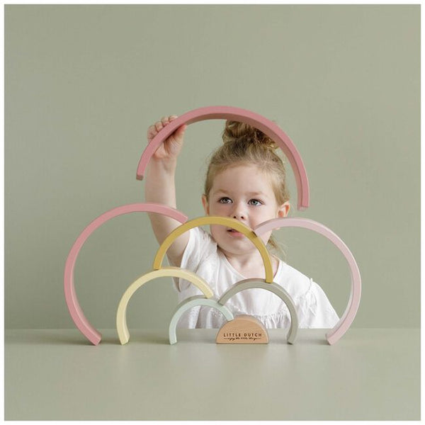 Little Dutch - Regenboog Pink, Houten speelgoed, Little Dutch, Keekabuu