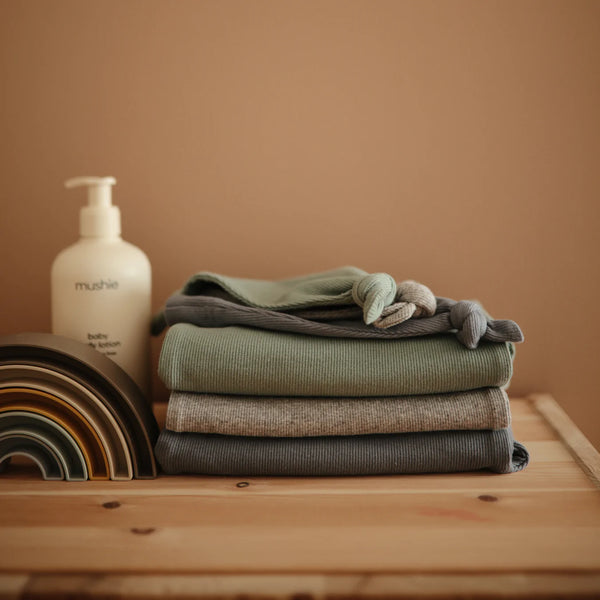 Mushie - Geboorte Muts - Baby Beanie Ribbed, Babymutsjes, Mushie, Keekabuu