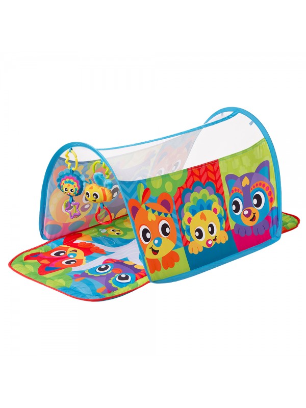 Playgro -  Baby Kruiptunnel Dieren met Honey Bee Bear, babygym, Playgro, Keekabuu