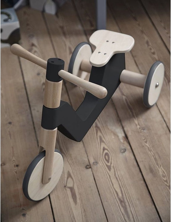 Sebra - Loopfietsje en Driewieler Scooter -  Zwart, Loopfietsen, Sebra, Keekabuu