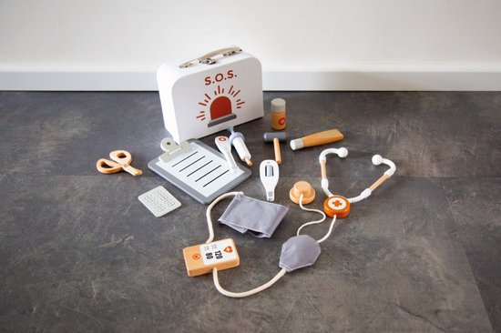 Tryco - Houten Doktersset, Houten speelgoed, Tryco, Keekabuu