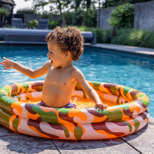 Swim Essentials - Opblaasbaar Kinder Zwembad Camouflage Ø 100 cm, Opblaasbaar zwembad, Swim Essentials, Keekabuu