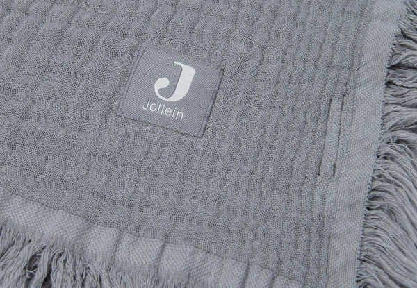 Jollein - Muslin Fringe Deken, Dekens, Jollein, Keekabuu