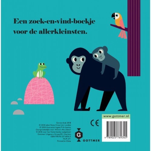 Gottmer Kinderboeken  -  Zebra, waar ben je?, Peuterboeken, Gottmer, Keekabuu