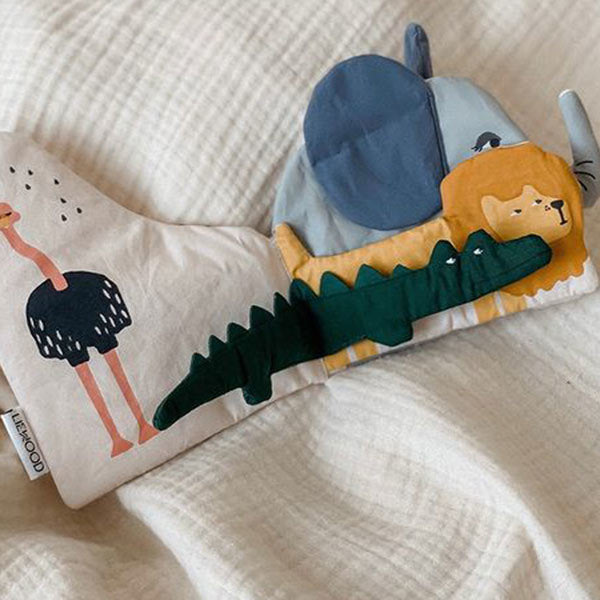 Liewood -Stoffen Babyboekje Kala Safari mix, Babyboeken, Liewood, Keekabuu