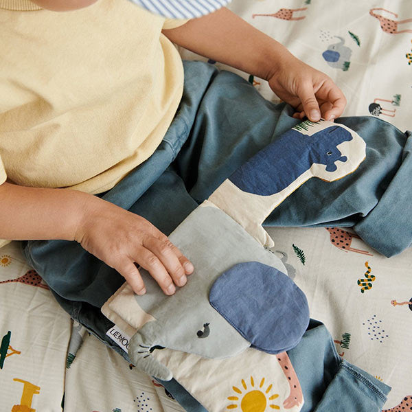 Liewood -Stoffen Babyboekje Kala Safari mix, Babyboeken, Liewood, Keekabuu