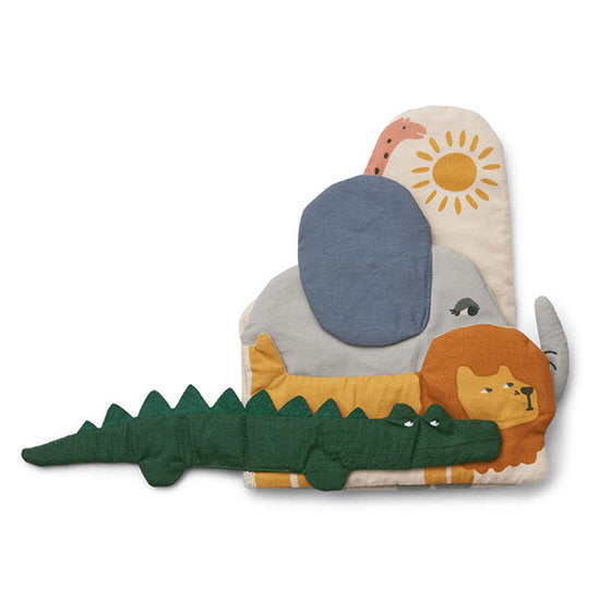 Liewood -Stoffen Babyboekje Kala Safari mix, Babyboeken, Liewood, Keekabuu