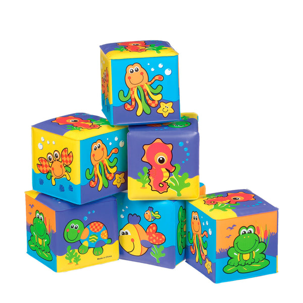 Playgro - Zachte Blokken (Water)dieren, Badspeelgoed, Playgro, Keekabuu