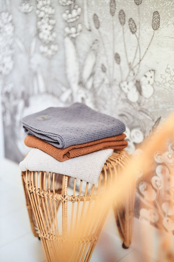 Jollein - Ledikantdeken Bliss Knit, Dekens, Jollein, Keekabuu