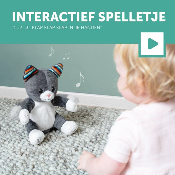 ZAZU - Chloe de Kat Klappende Knuffel met Geluid, Knuffels, Zazu, Keekabuu