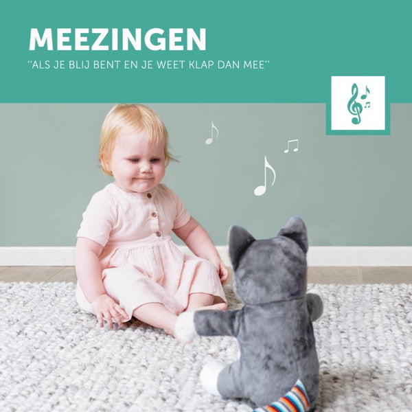 ZAZU - Chloe de Kat Klappende Knuffel met Geluid, Knuffels, Zazu, Keekabuu