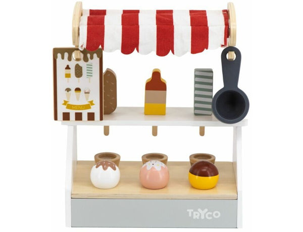 Tryco - Houten Ijskraam, Houten speelgoed, Tryco, Keekabuu