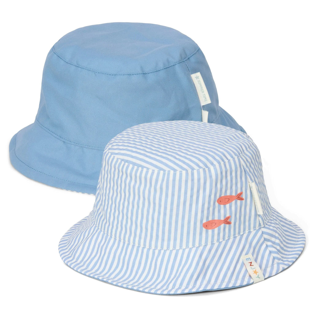 Little Dutch - Sun Hat - Flowers Blue/Ocean Blue (Copy)