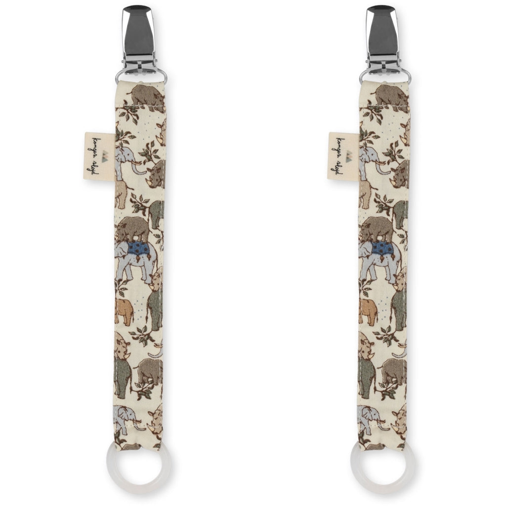 Konges Slojd - Speenkoorden van Biologisch Katoen (2-pack), Speenkoorden, Konges Slojd, Keekabuu