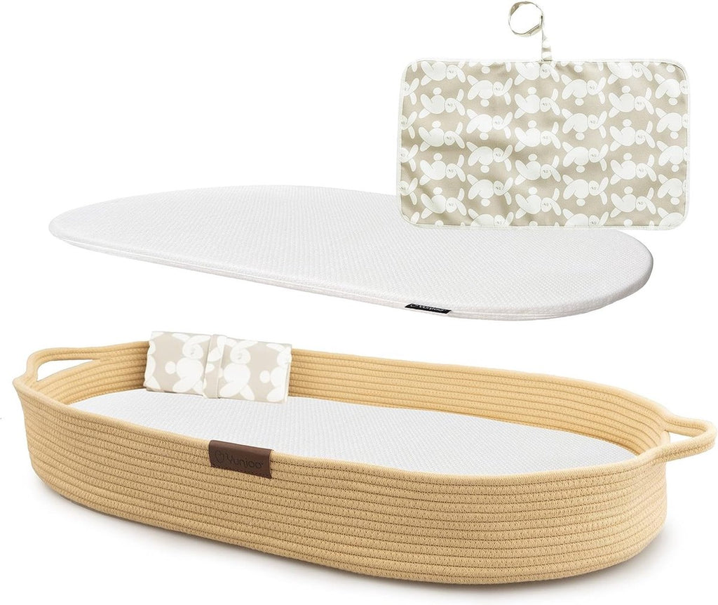 Yunioo - Matelas à langer - Panier Moses - Crème (80cm)