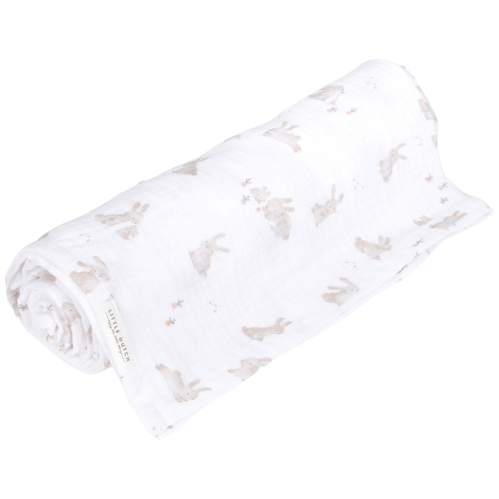 Little Dutch -  Hydrofiele doek met print - XL formaat, Hydrofiele doeken, Little Dutch, Keekabuu