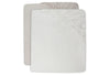 Jollein - Hoeslaken Jersey 60x120cm - Ivory/Nougat - 2 Stuks, Hoeslakens, Jollein, Keekabuu